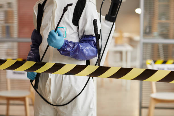 Professional Biohazard Cleanup technician working in Waynesville, NC